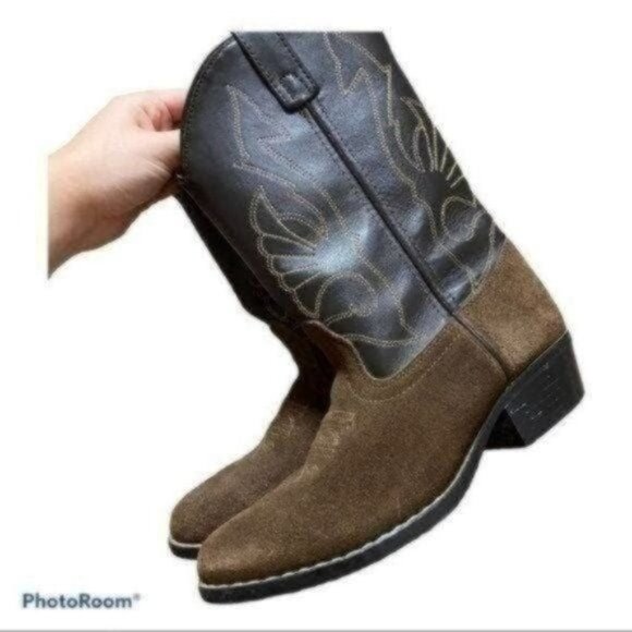 Masterson Boot Company Leather Western Wear Boots Size 4 - Picture 4 of 9